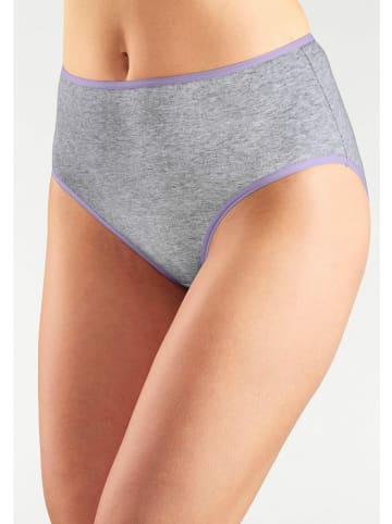 PETITE FLEUR Go in Hüftslip (10 Stück) in grau-meliert, weiß
