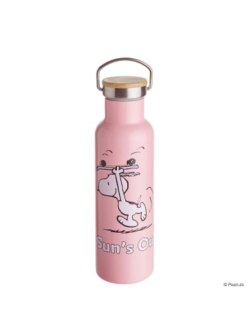 Butlers Isolierflasche 650ml PEANUTS in Pastellrosa