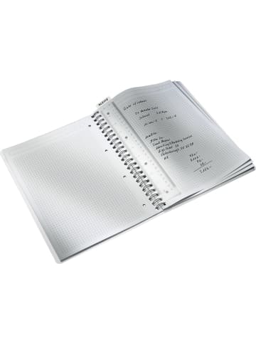 Leitz Collegeblock Wow A4 PP kariert holzfrei 80 Blatt weiß