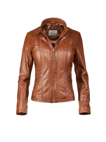 7eleven Lederjacke SEURSULA in Cognac