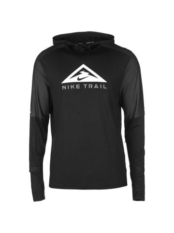 Nike Performance Longsleeve Dri-FIT Trail in schwarz / weiß