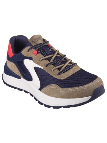 Skechers Sneaker "FURY FURY LACE LOW" in Braun / Grau / Blau / Gelb