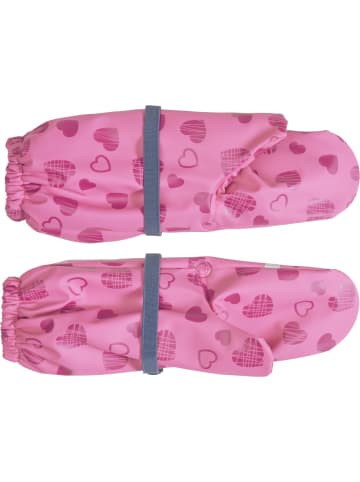 Playshoes Matschhandschuh mit Fleece-Futter Herzchen in Pink