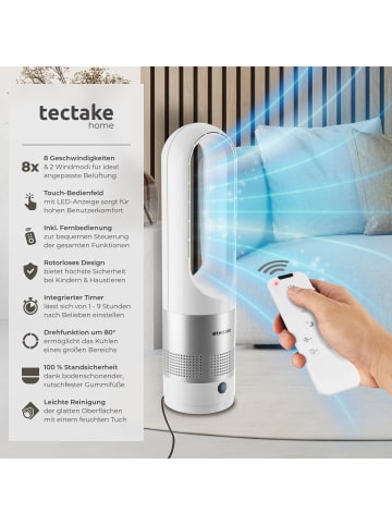 tectake Luftkühler Polar, 80° Oszillation, 20 W, inkl. Timer