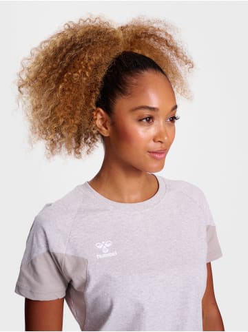 Hummel T-Shirt Raglanärmel Hmltravel Damen in LIGHT GREY MELANGE