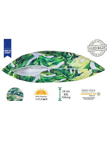 JACK Outdoor Dekokissen Motiv 30x50cm inkl. XXL Füllung in Monstera