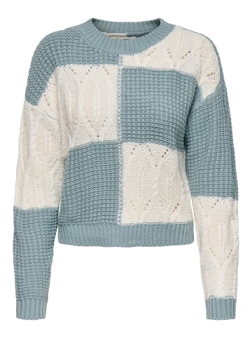 JDY Strickpullover in Silver Blue