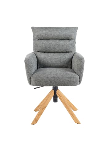 DUBI Möbel 2er-Set: Bürostuhl Mika-Tesa in Grau - (B)59 x (H)95 x  (T)66 cm