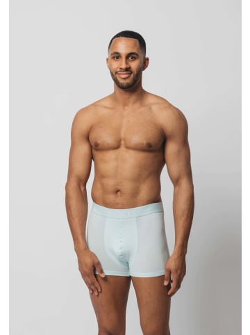 SNOCKS Boxershorts aus Bio-Baumwolle 6 Stück in Mix (Türkis/Hellblau/Hellgrau)