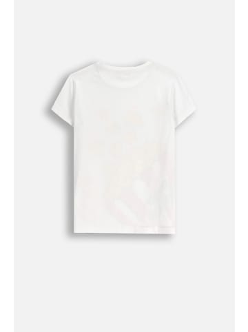 MOKIDA Baumwoll-T-Shirt mit kurzen Ärmeln in weiß