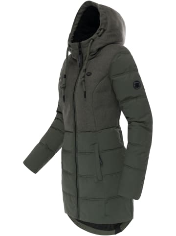 ragwear Winterjacke Ashani Block Intl. in Dark Olive25