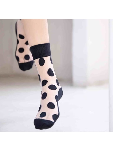 MUNADUNA 5er 'Punkt' Socken Set Farb-Mix