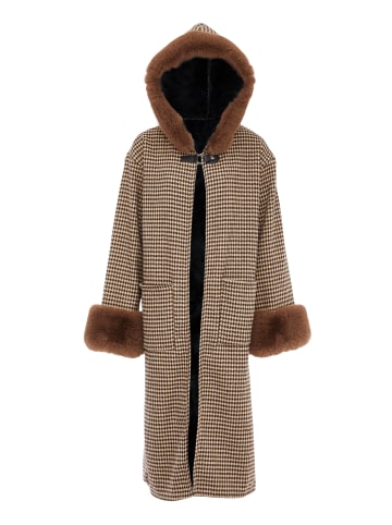 fraully Damen Poncho in Braun