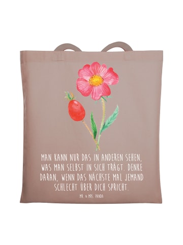 Mr. & Mrs. Panda Jutebeutel Mobbing bewältigen Spiegelbild mit S... in Braun Pastell