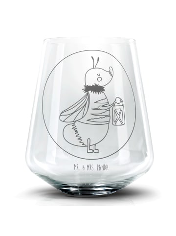 Mr. & Mrs. Panda Blümchentail Glas Glühwürmchen ohne Spruch in Transparent