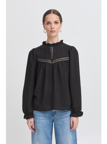 ICHI Langarm-Bluse IXSASSY Regular fit in Black