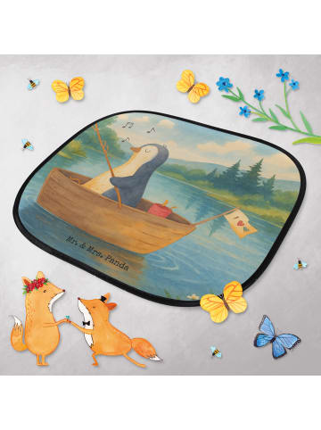 Mr. & Mrs. Panda Sonnenblende Auto Pinguin Angelboot Design ohne... in Weiß