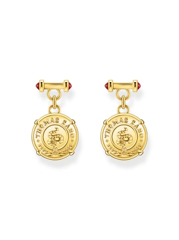 Thomas Sabo Ohrringe Schlange in gold, rot