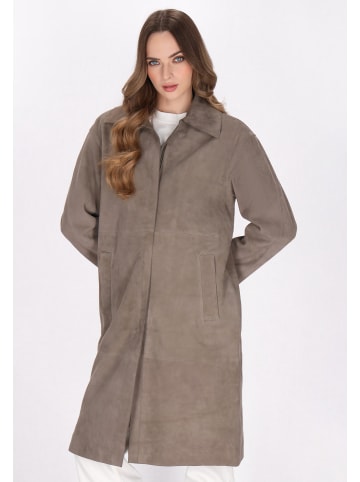 DreiMaster Women Coat in taupe grey