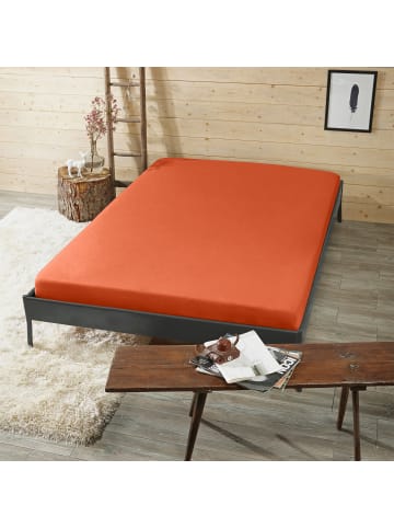 Erwin Müller Interlock-Jersey Spannbettlaken Memmingen in apfelsine