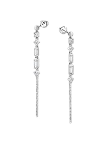 LOTUS silver Ohrringe Silber 925 Sterling Silber Zirkoniastein Ohrhänger