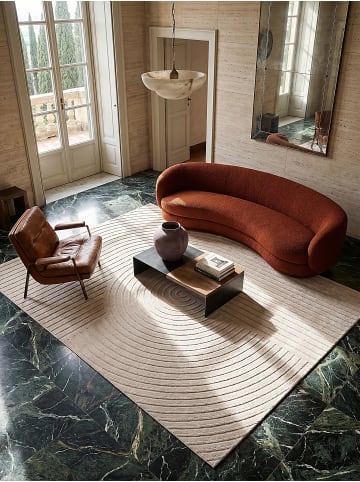 KADIMA DESIGN Kurzflorteppich Geometrisch pflegeleicht Wohnzimmer Schlafzimmer Flur in Beige