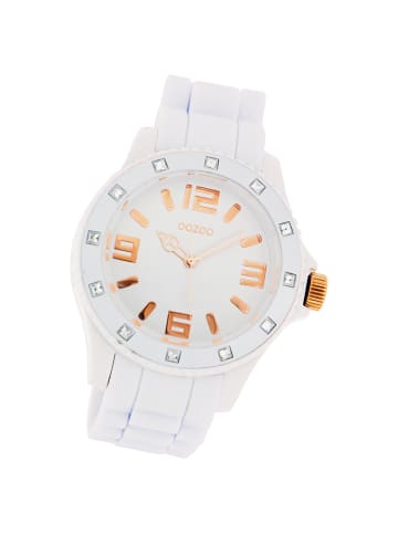 Oozoo Analog-Armbanduhr Oozoo Vintage Series weiß groß (ca. 43mm)