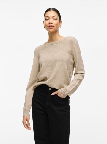Vila Strickpullover in Natural Melange