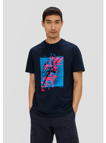 s.Oliver T-Shirt kurzarm in Blau