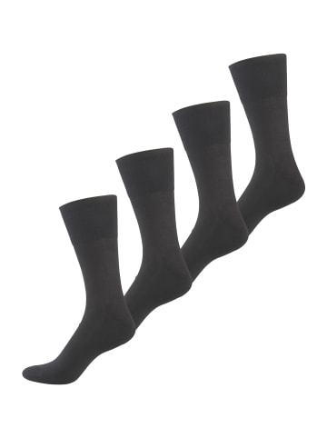 NUR DER Basicsocken Baumwolle Aktiv in anthrazitmel.