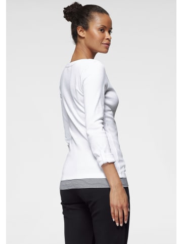 Kangaroos 2-in-1-Shirt in weiß-marine