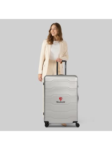 Tonino Lamborghini Bologna 4 Rollen Trolley L 77 cm in silver