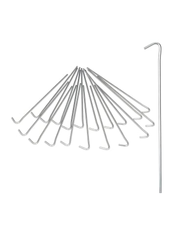 relaxdays 200x Zeltnagel in Silber