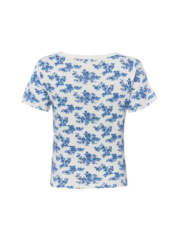 Marie Lund T-Shirt in ecru indigo - 0002