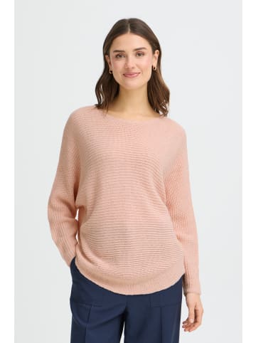 Fransa Strickpullover langarm FRERETTA Loose fit in Rose Smoke Melange