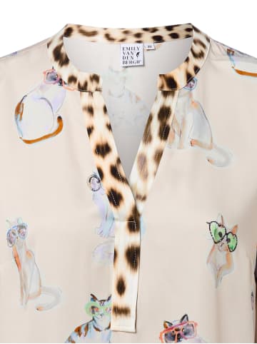 EMILY VAN DEN BERGH  Bluse in beige mehrfarbig
