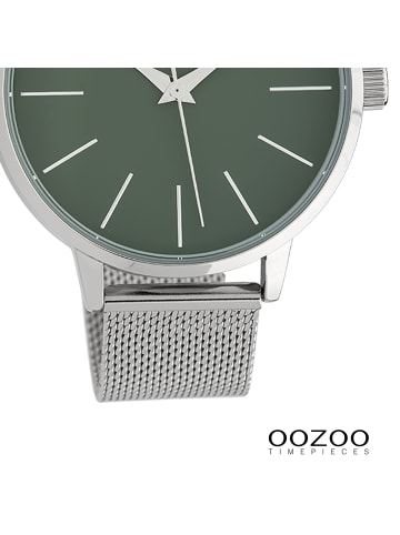 Oozoo Armbanduhr Oozoo Timepieces silber groß (ca. 45mm)