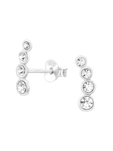 Alexander York Ohrringe, Ohrstecker KRISTALLREIHE in 925 Sterling Silber, 2-tlg.