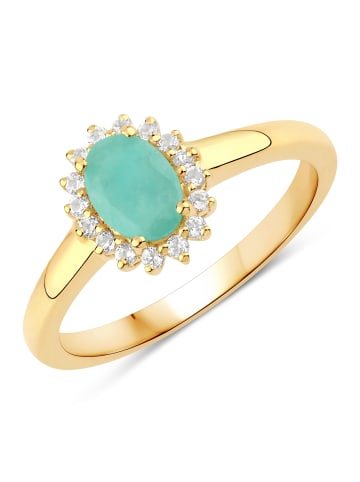 Rafaela Donata Ring Sterling Silber Smaragd in gelbgold