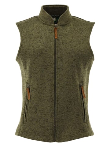 OS-Trachten Strickfleeceweste Zocha in oliv