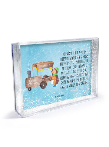 Mr. & Mrs. Panda Bilderrahmen Igel Maronen mit Spruch in Eisblau