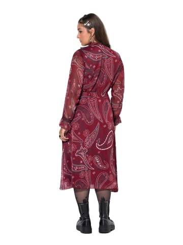 Studio Untold Midikleid in weinrot