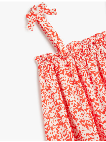 KOTON Kleid in Rot Gemustert