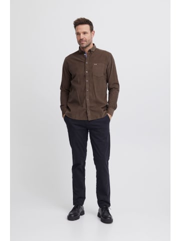 FQ1924 Langarmhemd FQSTEVEN corduroy LS shirt in Braun