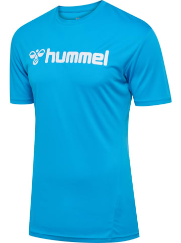 Hummel T-Shirt "Hmllogo Jersey S/S" in Blau