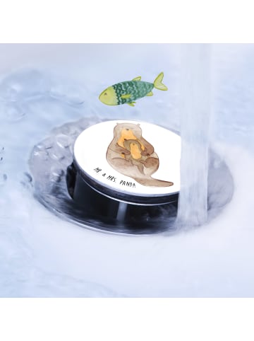 Mr. & Mrs. Panda Stöpsel Waschbecken Otter Kind ohne Spruch in Weiß