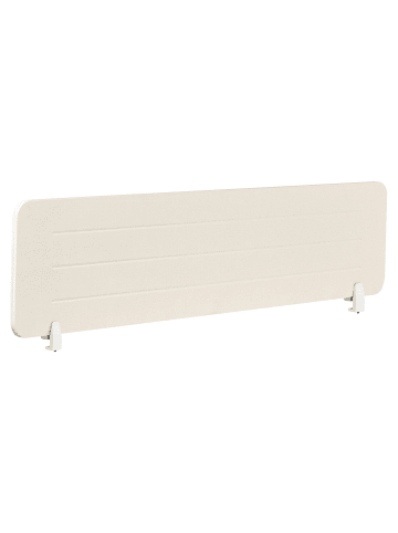 Beliani Schreibtischtrennwand ZIGGY in Beige - (W) 160 x (H) 40 x (L) 2 cm