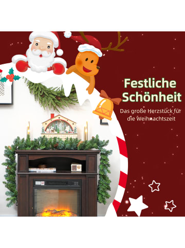 HOMCOM Weihnachtsgirlande-180L x 25B x 25H cm-Grün