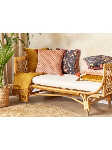 Beliani Dekokissen RUMHORA in Rosa - (W) 45 x (H) 10 x (L) 45 cm