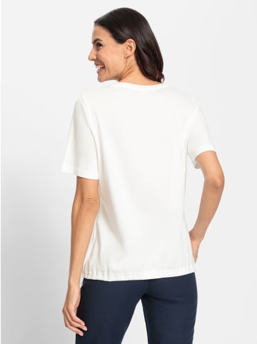 WITT WEIDEN Kurzarmshirt in ecru-orchidee-bedruckt